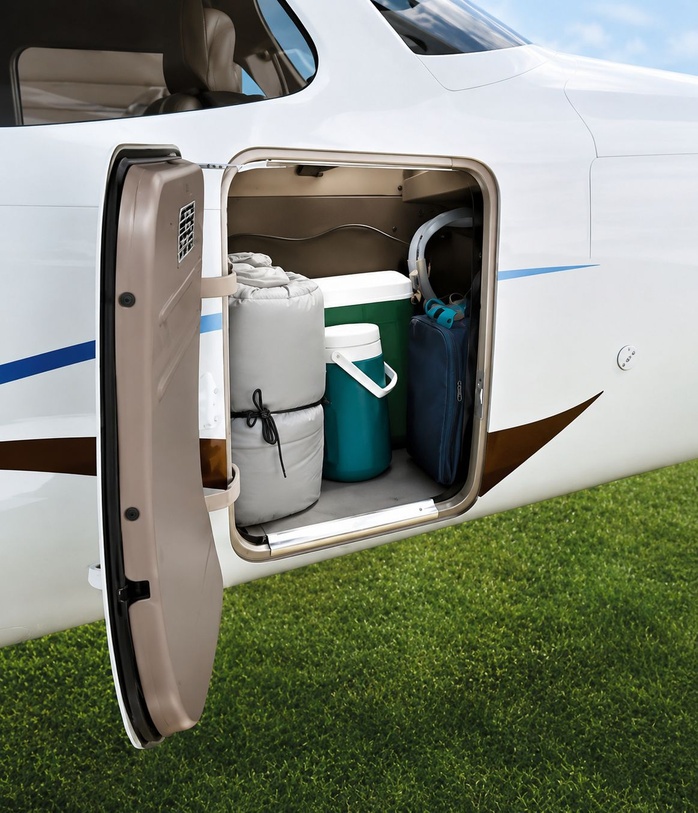 Cessna 172 baggage compartment