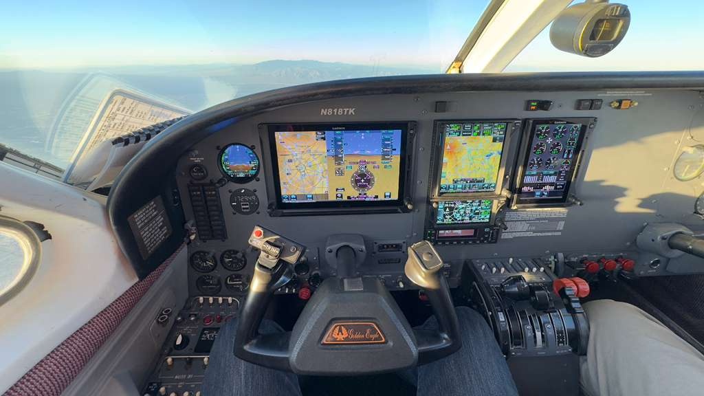Cessna 421C cockpit and instrument panel
