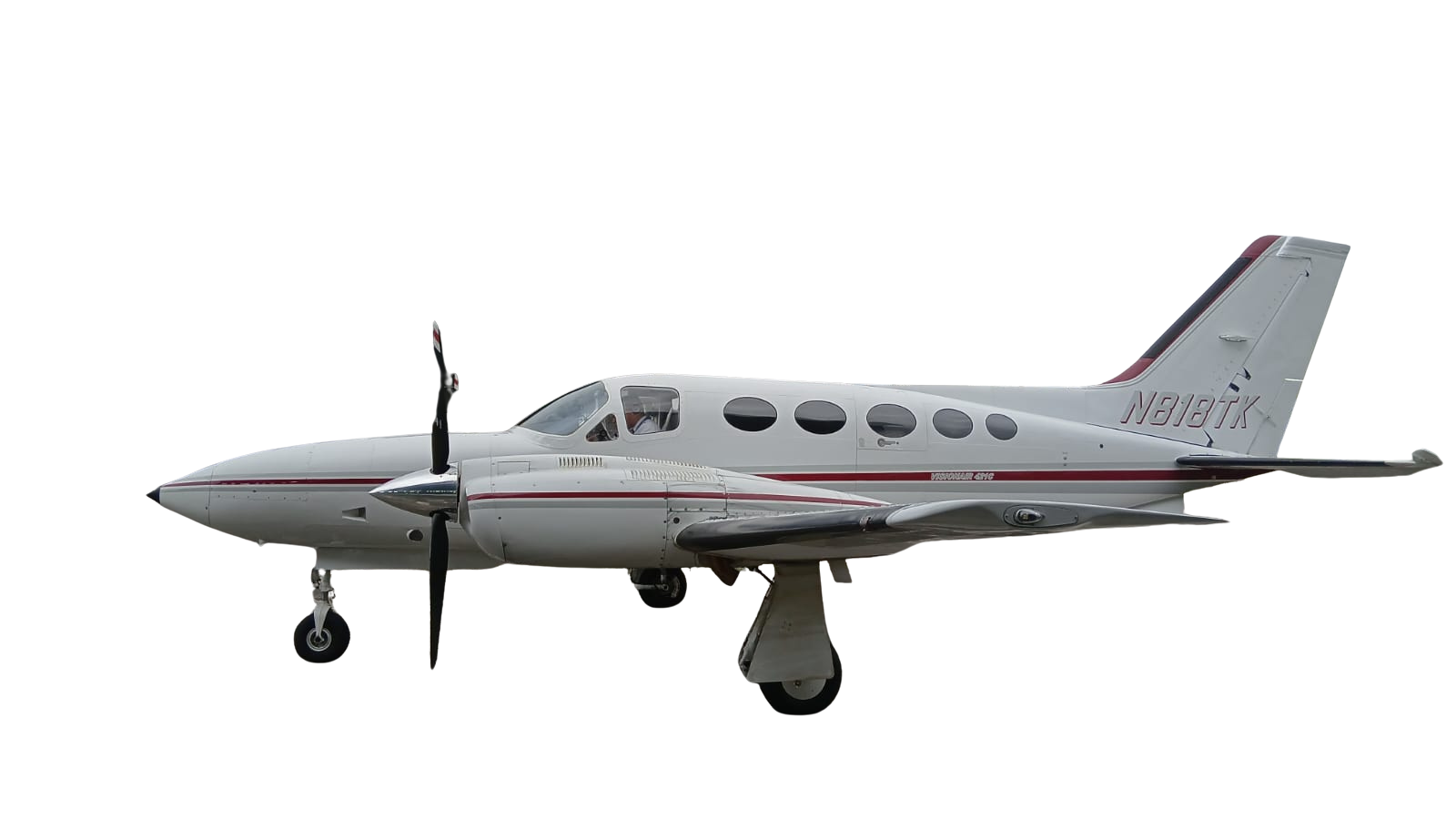 Cessna 421C Golden Eagle twin-engine aircraft, registration N818TK