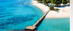 Beach and wooden jetty, Karimun Jawa